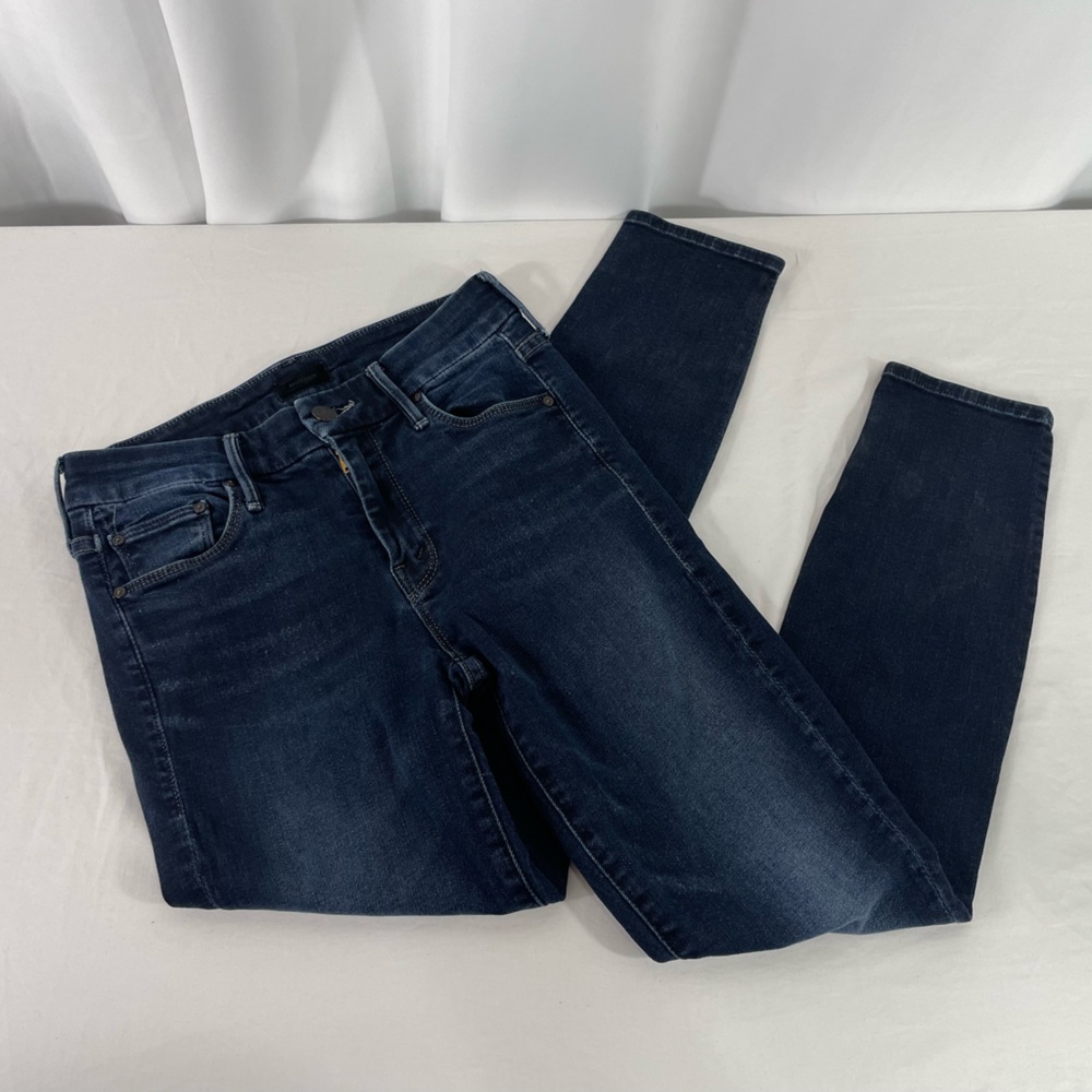 MOTHER  The Looker Dark Wash Denim Skinny Jeans Size 24 High Rise Designer